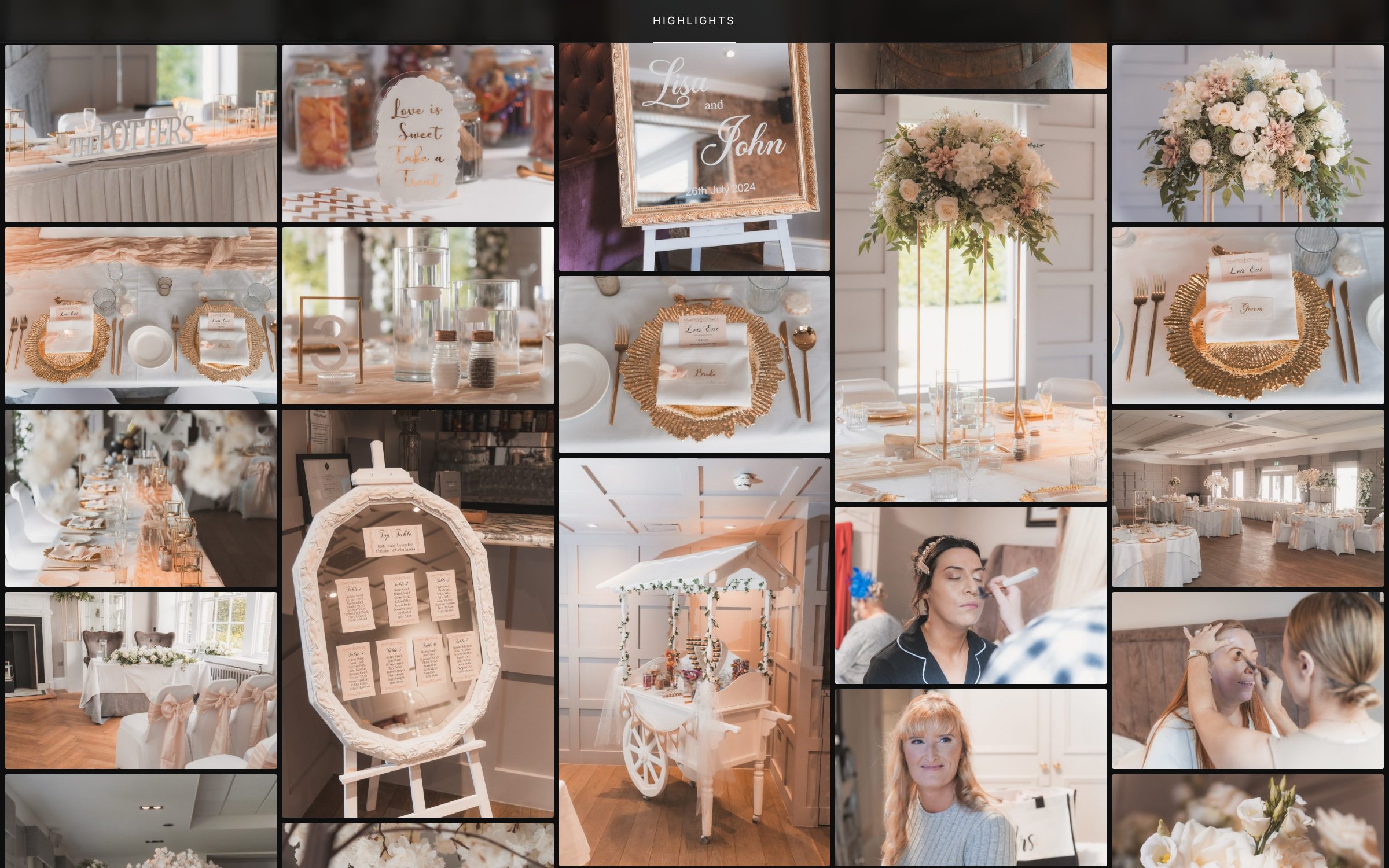 Client gallery view